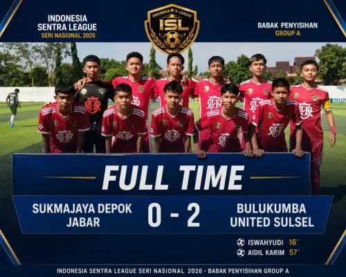 Laga Perdana ISL 2026, Bulukumba United Langsung Rebut Tahta Poin