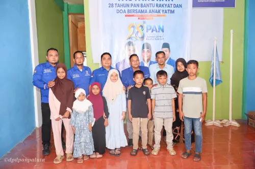 DPD PAN Padang Lawas Utara Gelar Tasyakuran HUT ke-28 dan Doa Bersama Anak Yatim