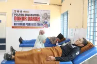 Aksi Donor Darah Polres Bulukumba Menyambut HUT Humas Polri ke-75