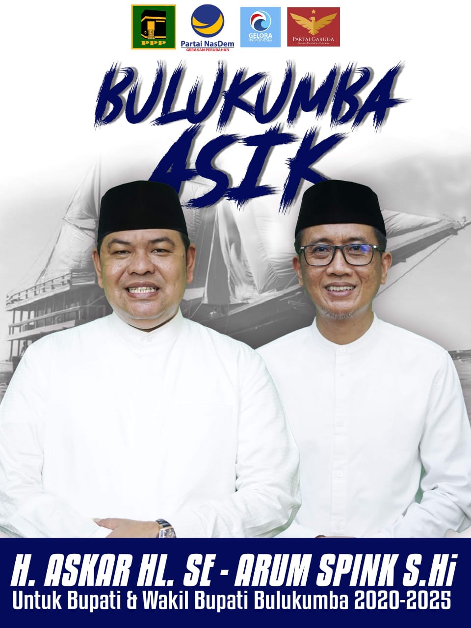 Askar-Pipink Imbau Pendukungnya Tak Perlu ke KPU, Cukup Ikuti di Medsos